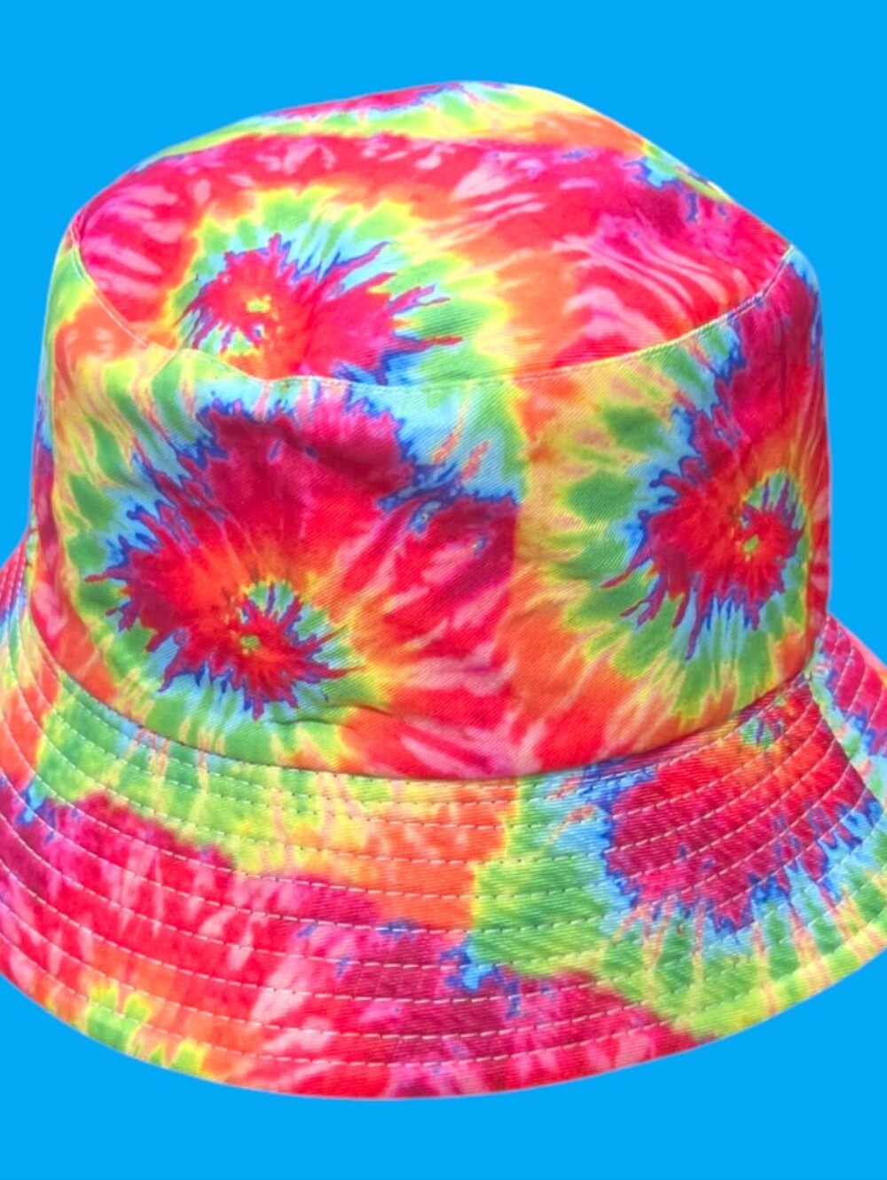 Tie-Dye Unisex Multi Colored Reversible Bucket Hat